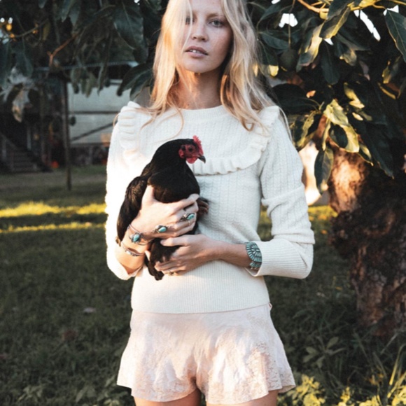 Chasing unicorns snowbird wool jumper EUC size S - Picture 10 of 14